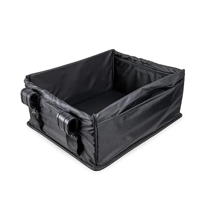 WONDERFOLD Stroller Wagon Collapsible Shopping Basket Featuring Stow-Away Handles for Easy Carrying and Two Mesh Storage Pockets (Compatible with W1 and W2 Models only)