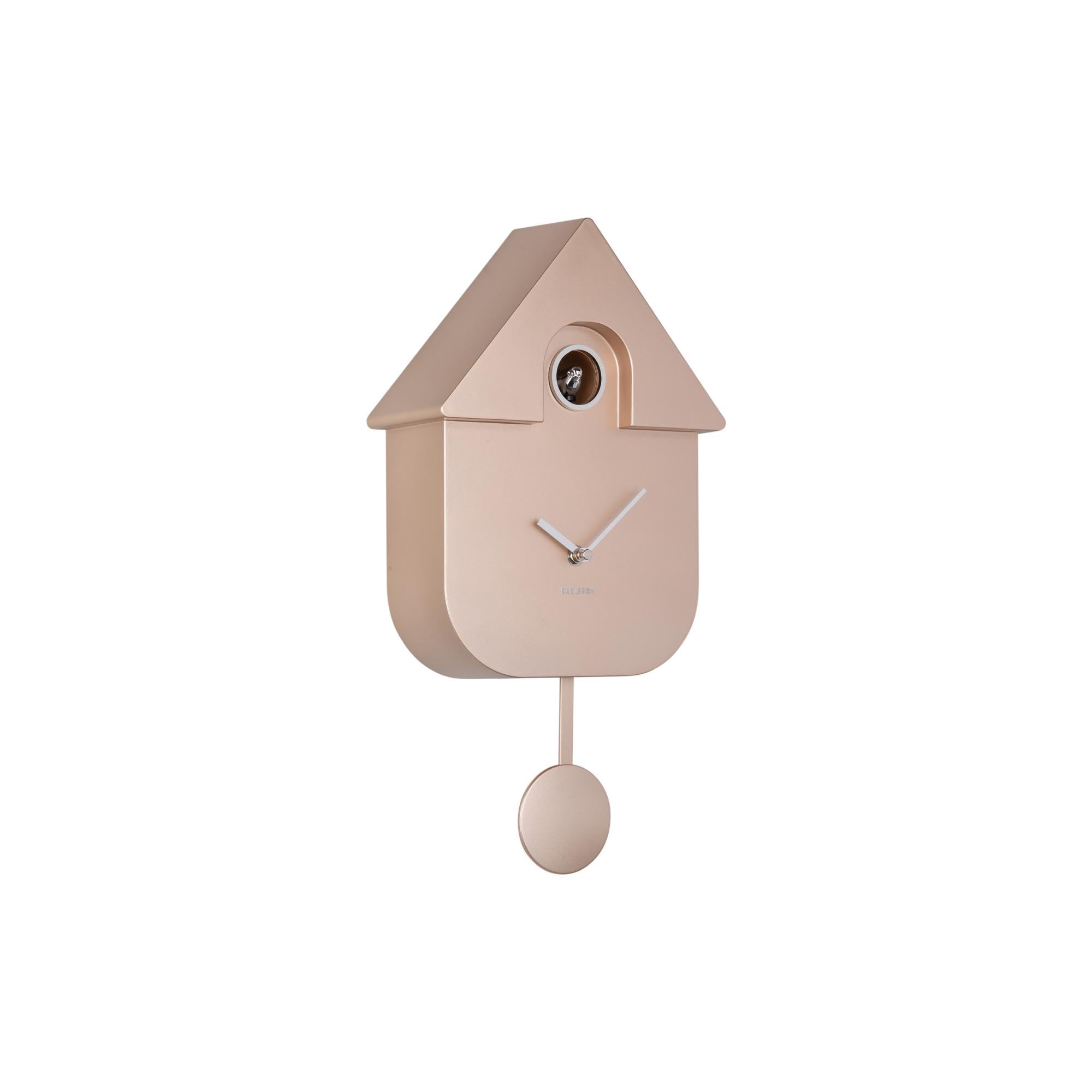 Karlsson Modern Cuckoo Wall Clock 'Metallic Rose Gold' - KA5867RG