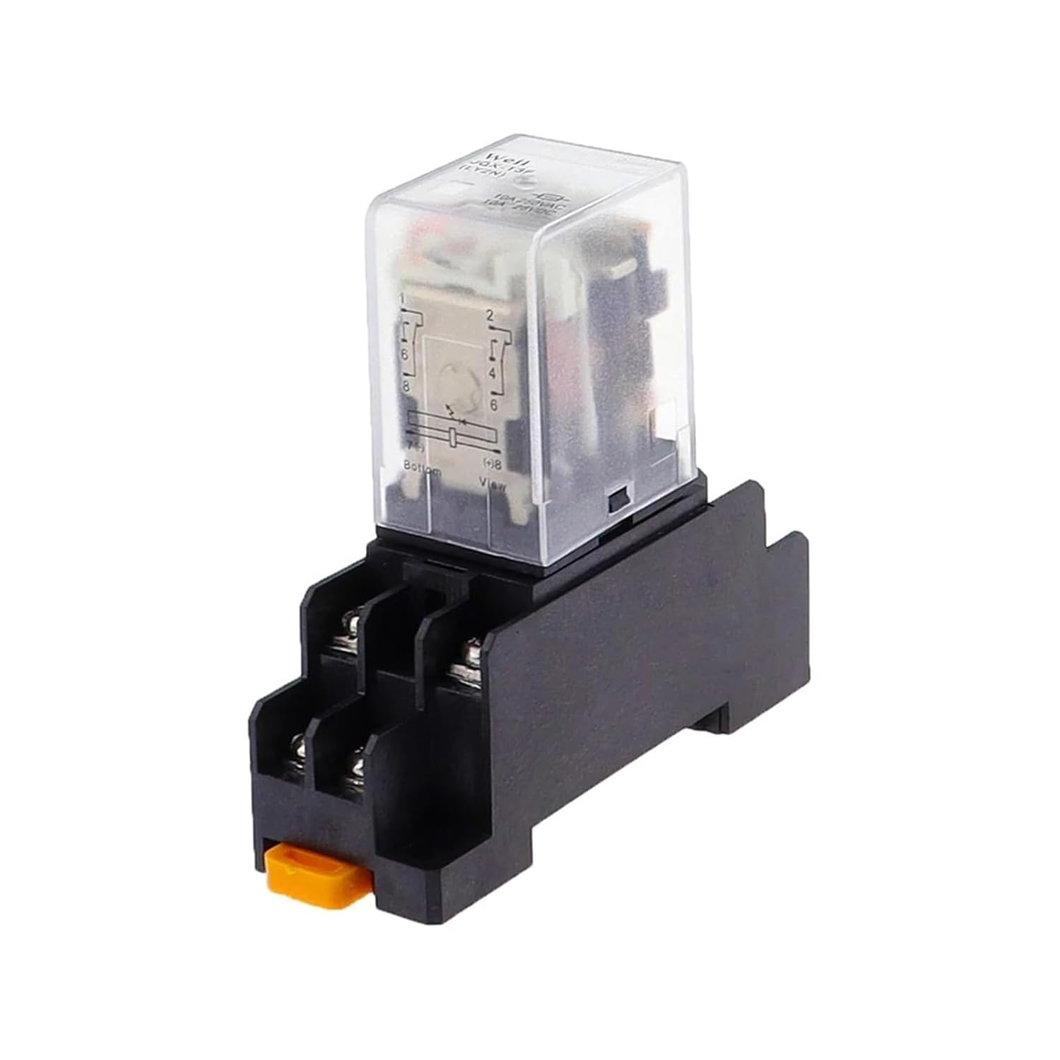 6 Pcs LY2NJ Relay Module, Relay Switch with Socket Base 8-pin DC36V Coil 10A DPDT