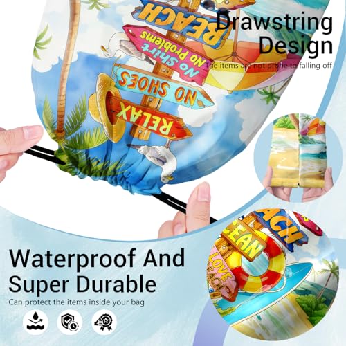 Image of Beach Grip Bag for Gymnasts Drawstring Small Athlete Bag for Vacation