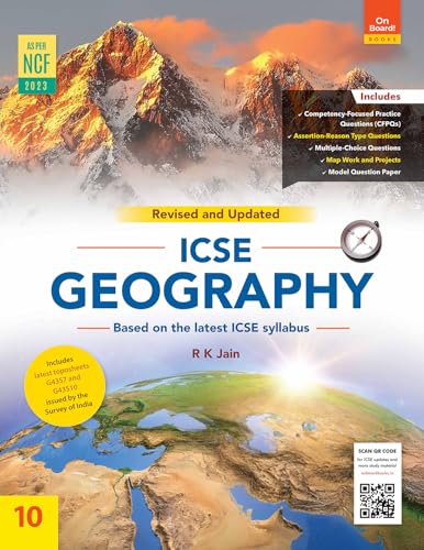 Image of On Board Books | ICSE Geography for Class 10 | Revised | Updated |As per the latest ICSE syllabus