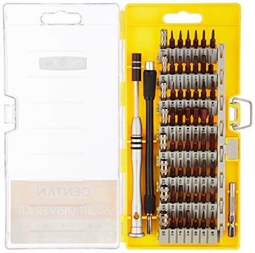 60 in1 Schraubendreher-Bits Set, gentan Präzisions-Schraubendreher-Set mit 56 Bit magnetischer Schraubenzieher Kit, Computer Repair Tool Kit, für
