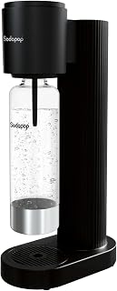 Sodapop Wassersprudler Cooper Pro Schwarz inkl. 1x PET-Flasche, Höhe 45 cm