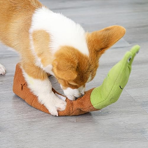 MINSHUXI Hundespielzeug Intelligenz, Puzzle Schnüffeltraining, Backenzähne Bissfest, Doppeltes Spiel, Sicheres und Ungiftiges Material Hund Geburtstagsgeschenk