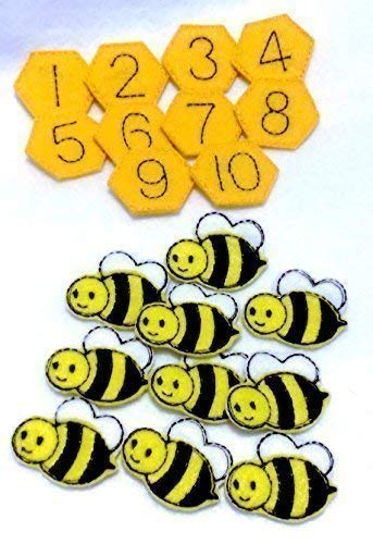 Miniatura 3 de Bee hive number counting quiet book page #47