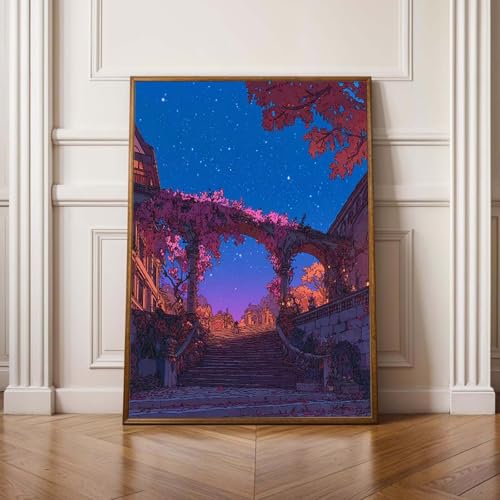 5D Cielo Paisaje Diamond Painting, Diamond Painting Kit Completo, Manualidades Adultos DIY Cristal Pintura De Diamante Para, Paining Para Decor De Pared Del Hogar, Regalos 100 x 135cm PjY15160 C-E