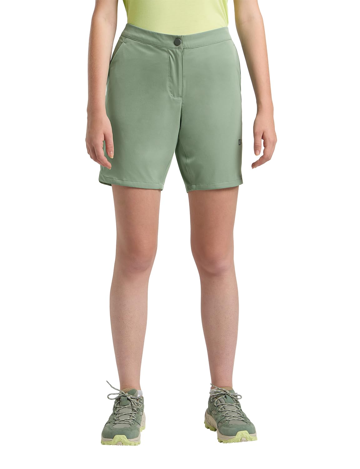 Jack Wolfskin Women's Jw Hiking Walking Shorts Green 14 (L)