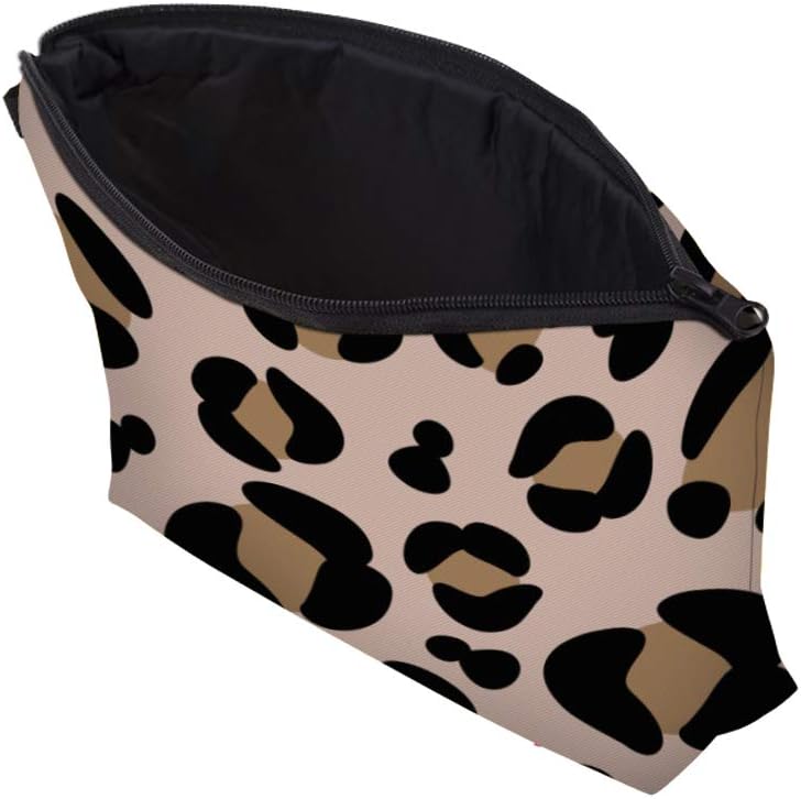 Cute Travel Makeup Bag Cosmetic Bag Small Pouch Gift for Women (Big Leopard) image 3