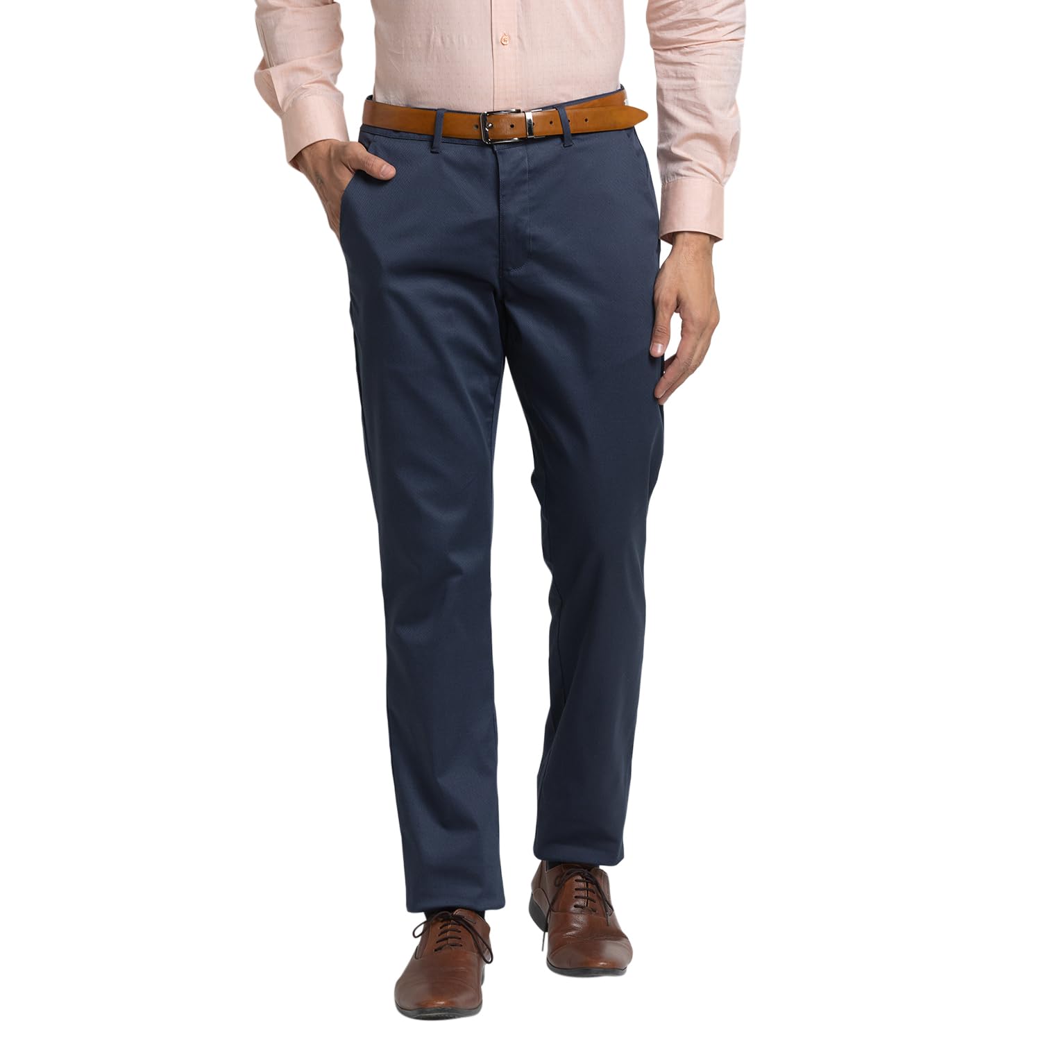 park avenue Men's Cotton Blend Print Pattern Neo Fit Flat Front Chinos-picture-19