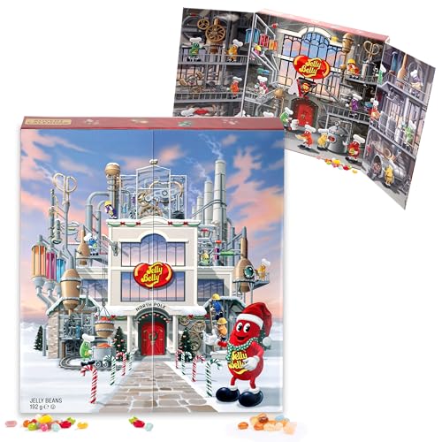 Jelly Belly Adventskalender - 24 verschiedene Sorten, 192g - Perfekt für...