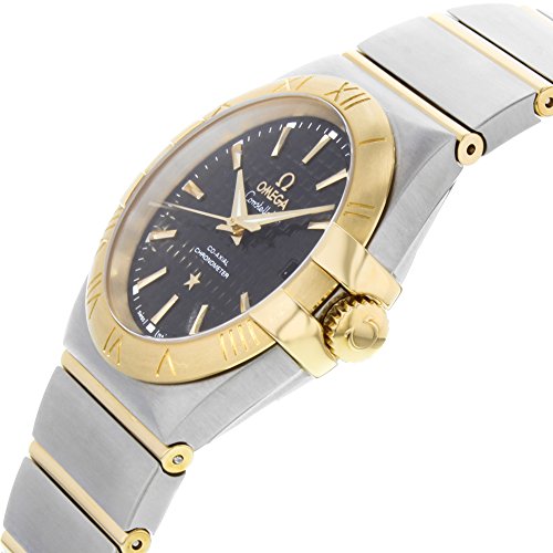 Omega Constellation Black Dial Stainless Steel and Yellow Gold Men's Watch 123.20.35.20.01.0024