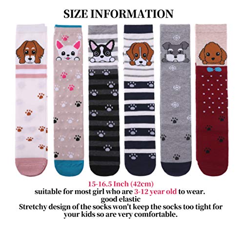 Image of Color City Girls Socks Knee High Stockings Cartoon Animal Warm Cotton Socks