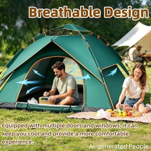 Carpa Pop Up para Camping, 2 Personas, Fácil de Transportar miniatura 4