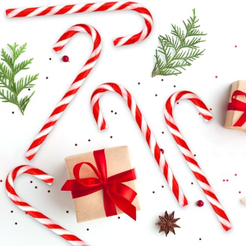 Christmas Candy Canes Classic Red and White Peppermint Flavor for Holiday Family Indulgement - Bulk Candy Canes Individually Wrapped for Kids and Adults, Great Candy Cane Gift Set - 12 Pack - Thumbnail 5