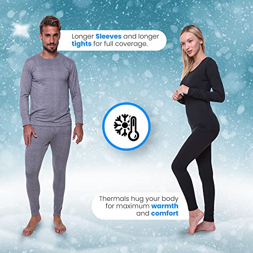 Men's Thermal Set, Lightweight Ultra Soft Fleece Shirt And Pants,Blue,Large #TOP2
