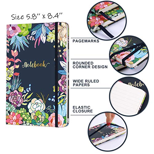 Ruled-Notebook-Journal-Lined-Journal-84-X-58-Hardcover-Page-mark-Thick-Back-Pocket-Lay-Flat-360-to-Write-Easy-with-Premium-Paper-Ruled-Journal-Perfect-for-School-Office-Home