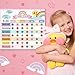 Reward Chart for Kids,Magnetic Behavior Chore Chart for Kids at Home,26 Rainbow White Chore Charts,1960 Star Stickers,56 Reward Stickers,Incentive Chore Chart to Develop Responsibility and Good Habits