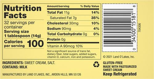 Land O Lakes Salted Butter Half Sticks Made With Sweet Cream and Salt 8 Half Butter Sticks 1 — view 13