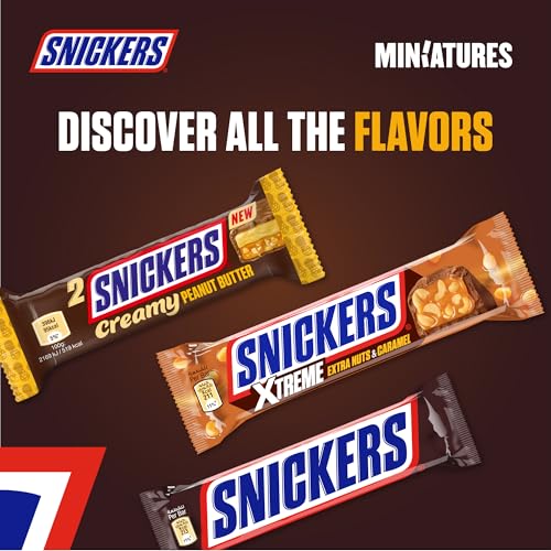 Snickers Miniatures Original Chocolate 150 g, Chocolate Bag, Milk with Roasted Peanuts, Nougat and Caramel