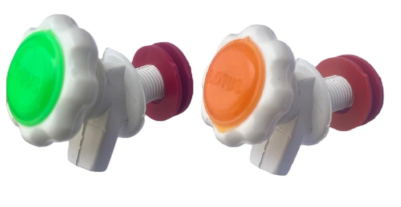 PAUL ACCESSORIES® Heavy Premium Plastic Water Cooler Tap Suited for 10L or 20 L (Pack of 2) Multicolor-image-45