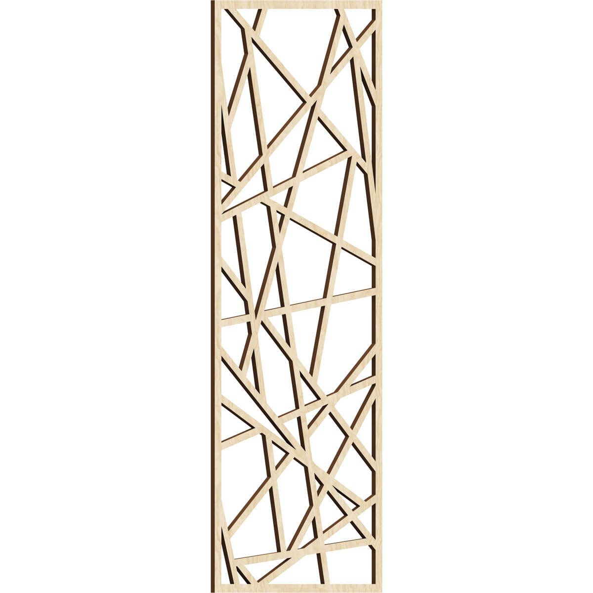 Conway Decorative Pierced Fretwork Wood Wall Panels, 15 3/8"W x 39 3/8"H x 1/4"T, Birch