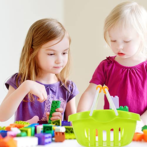 Toyvian Toy Shopping Cart, Kids Pretend Shopping Toys Market Selling Kids Playset With Foods Drinks Kids Shopping Day Toys For Holiday Party 2Pcs #TOP2