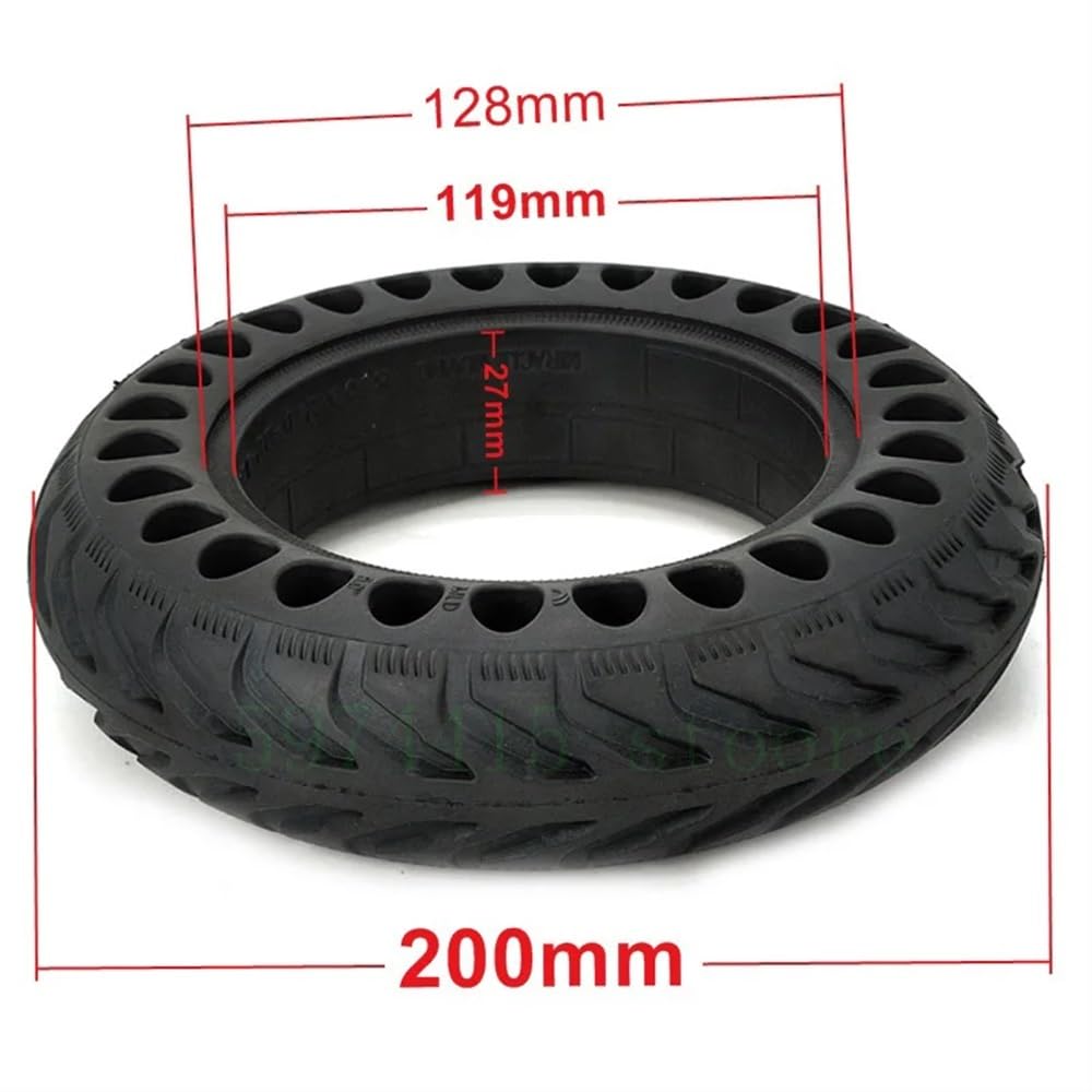 Ruedas De Repuesto para Patinetes 200x50 Scooter eléctrico for Bicicletas Neumáticos sin cámara Neumáticos de Ruedas sólidas for Motocicletas de 8 Pulgadas