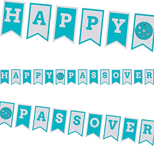 The Dreidel Company Happy Passover Banner, 5 Ft (60" Inches) Pesach Holiday Decoration (Single)