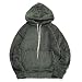 ZAFUL Felpa con Cappuccio da Uomo Solido in Tinta Unita con Tasca Pullover Autunno, Inverno Sweatshirt (M, Verde dell'Esercito)