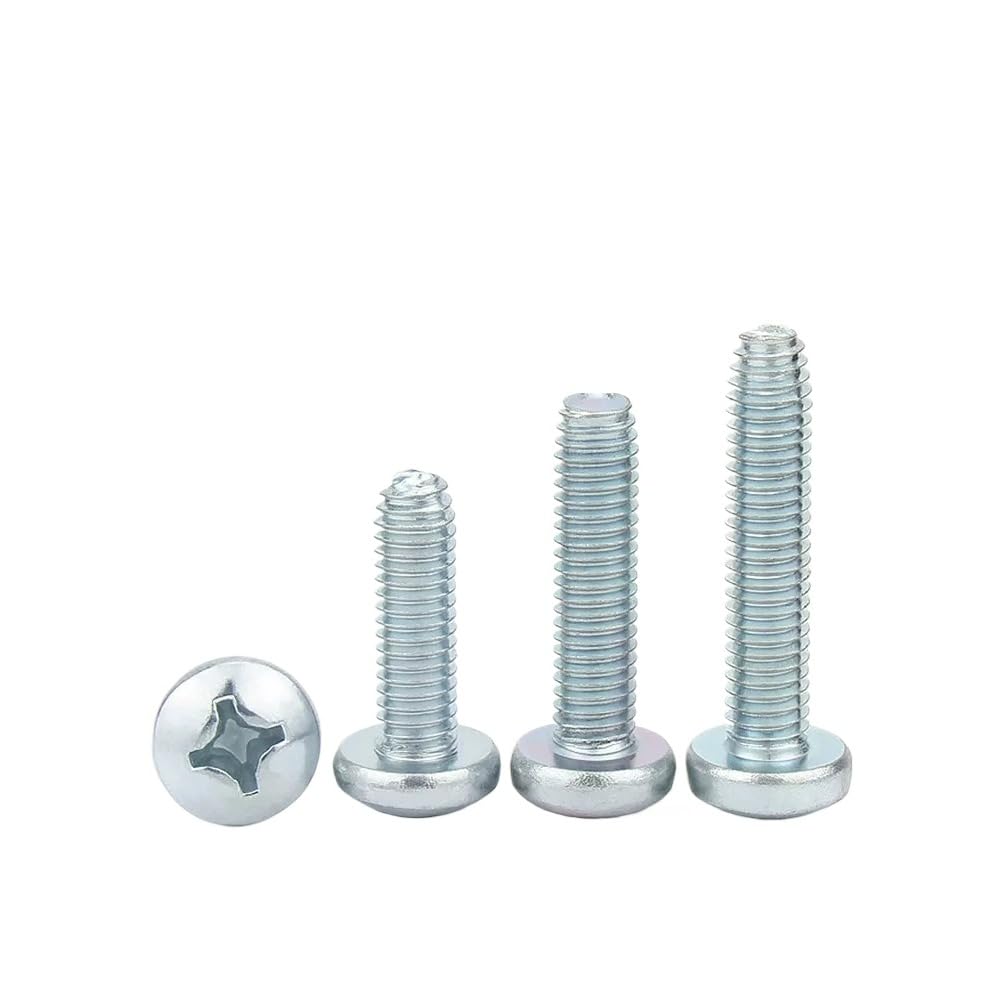 Acciaio Galvanizzato Phillips Croce Testa Pan Filettatura Formando Viti di Rotolamento M2-M6 (200,M5 x 10mm)