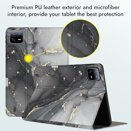 Image of Robustrion Cover for Xiaomi Pad 8 /8 Pro /Xiaomi Pad 7 /7 Pro Cover Case with [Pencil Holder], Folio Flip Cover with Tablet [Auto Sleep Wake] - Ocean Black