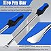 Y.A. LOTUS Tire Spoons 14.5IN, Steel Tire Changing Kit for Motorcycle Dirt Bike Lawn Tractor Bicycle and More, Include 3 Tire Removal Tool, 3 Rim Protector, 1 Valve Tool, 6 Valve Cores