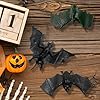 NJCXOLA Addobbi halloween, Decorazioni Halloween Casa, Pipistrello Realistico Gomma Morbida, da Appendere, Decorazioni Sospese, Party, Festa Raccapricciante, addobbi halloween casa #3