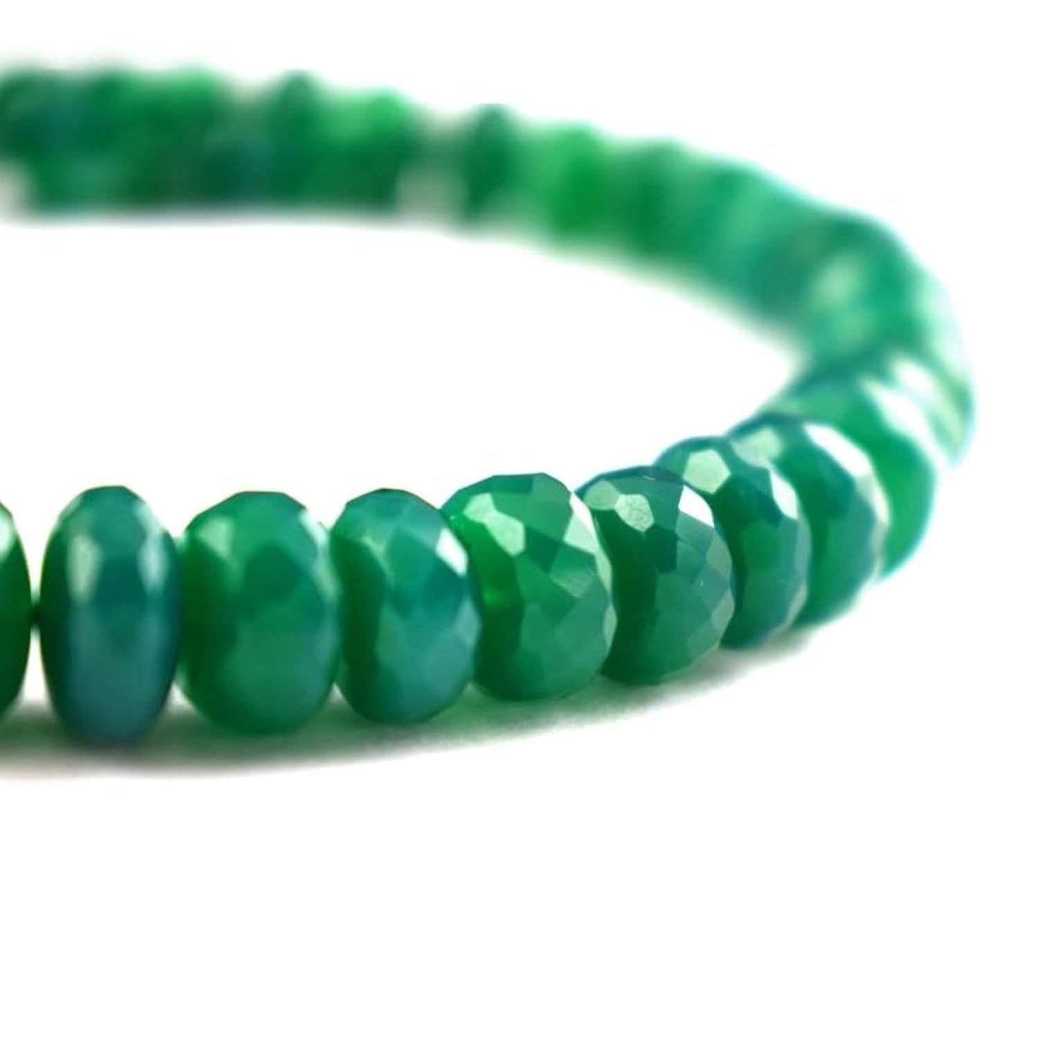 Onyx vert naturel en perles facettées de 2 à 9 mm pour réparer et réussir vos bijoux DIY