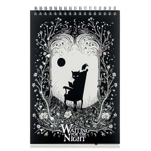 Carnet de notes à spirale d'inspiration gothique pour votre journal intime