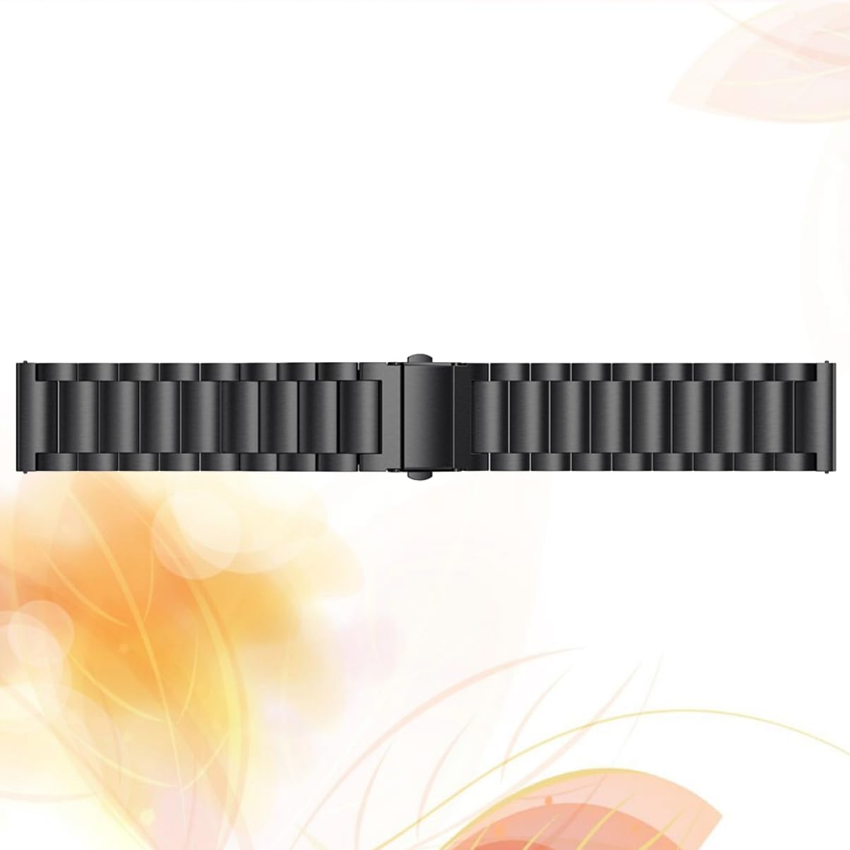 Housoutil Lot De 3 Bracelets De Rechange En Métal Pour Montre Connectée Bracelet En Acier À Trois Perles Compatible Avec La Mode Noir