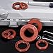 uxcell Oil Seal, 30x52x7mm TC Fluorine Rubber Double Lip Cover with Hook Kit and Spring for Mechanical Automobile Bearing Shaft, Brown