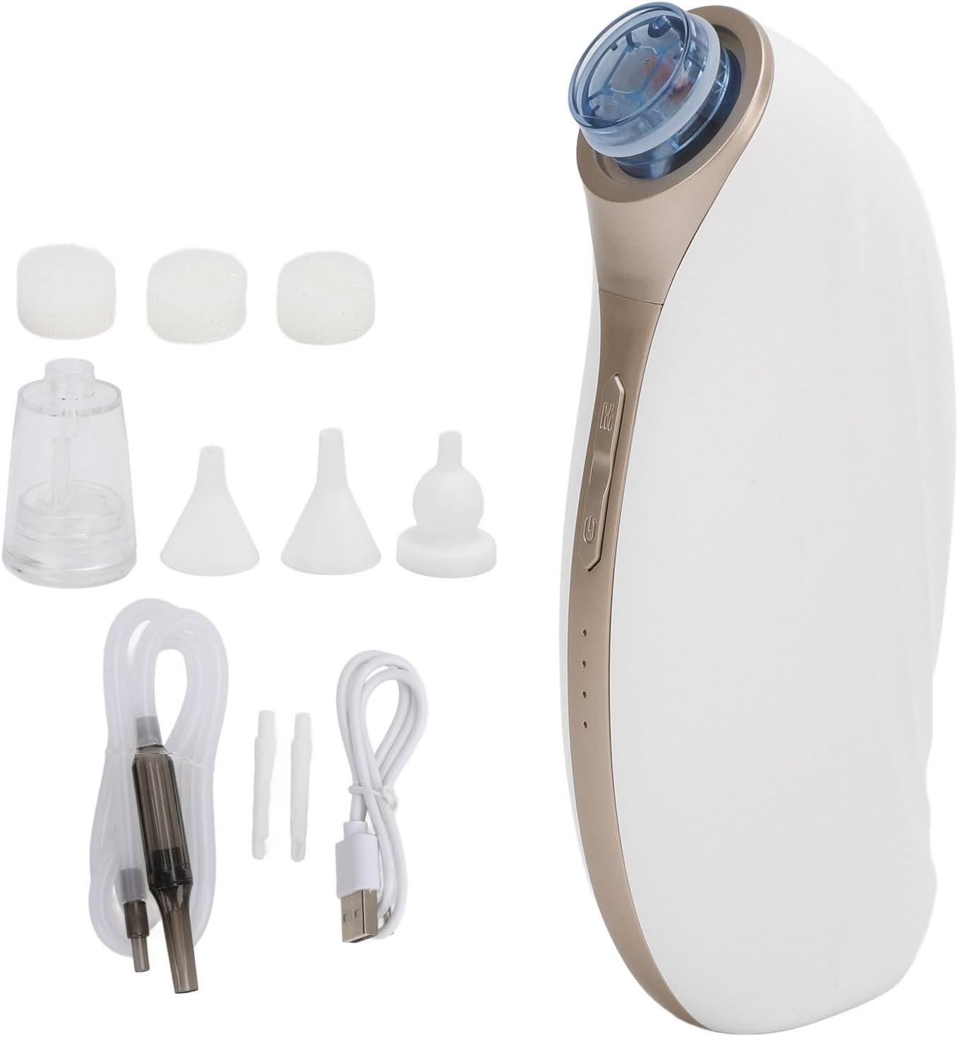 Ear Vacuum Strong Suction, Ear Wax Removal, Ear Vacuum Cleaner, 3 Suction Levels Low Noise Rechargeable Detachable Ear Wax Removal Kit