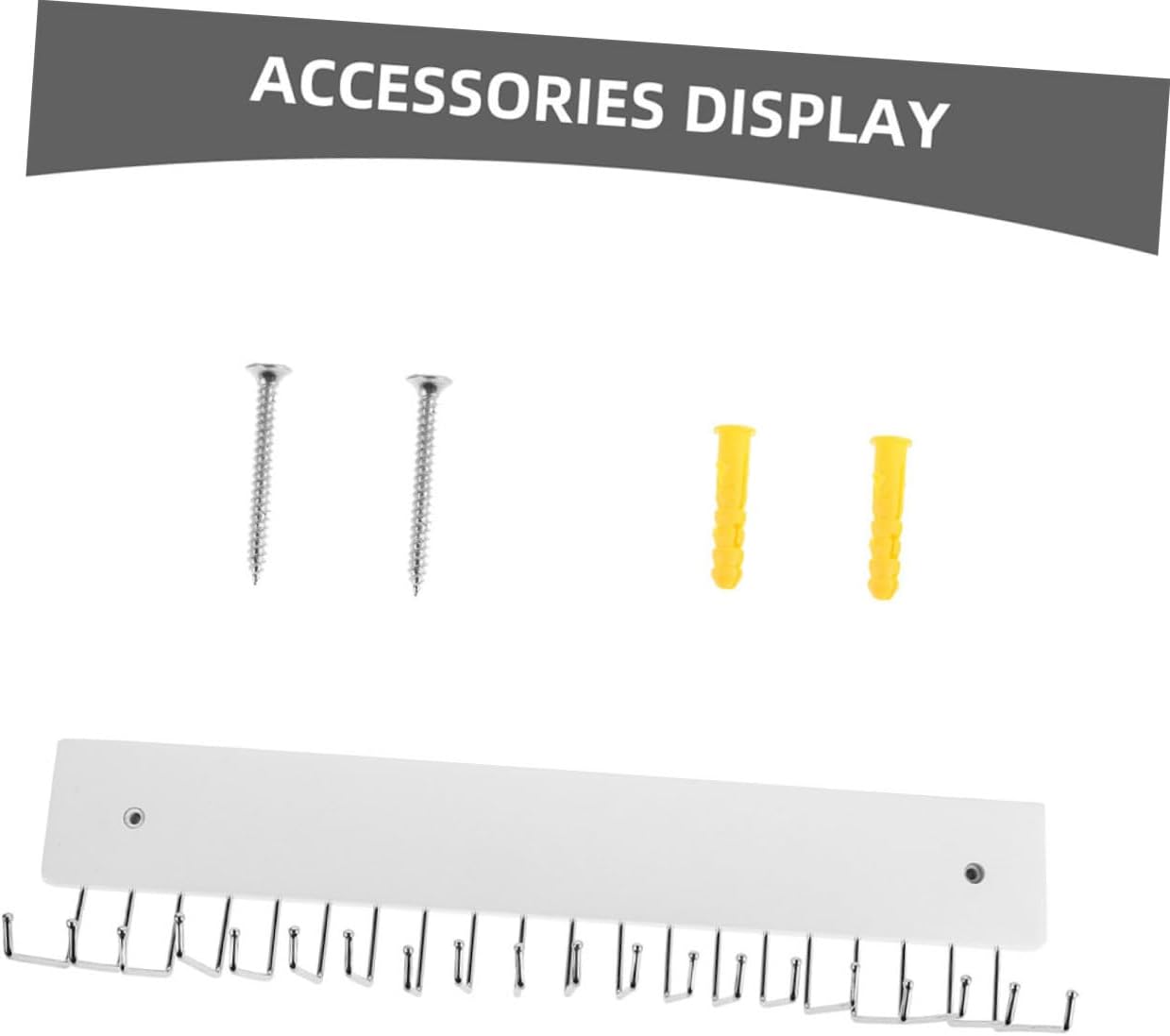 Ipetboom 2PCS Wall Mounted Tie and Belt Organizer Rack 180° Rotating Belt Hanger with Non-Slip Hooks Space Saving Wardrobe Storage Accessories for Closet and Entryway