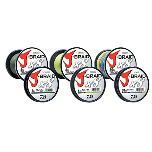 J-Braidx8, Filler Spool, Dark Green, Mono Dia.= 6Lb. #TOP1