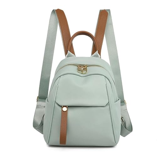 FUNSEED Rucksack Damen klein, lässig Oxford-Stoff Tasche, Diebstahlsicher Cityrucksack, Eleganter Tagesrucksack für Büro, Pendeln, Arbeit, Schultertasche für den täglichen Gebrauch, Grün