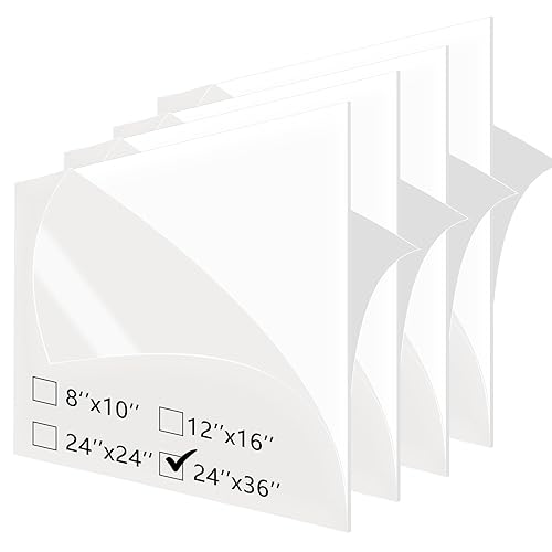 Miniatura 6 de Hojas de plexiglás acrílico fundido blanco brillante de alta calidad, 18 pulgadas de grosor (0.118 in), para panel LED, letrero, proyecto de