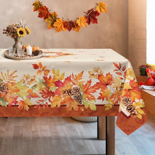 Nappe antitache et lavable 152x264cm pour simplifier les repas de fête - 2