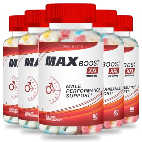 VIDAPLEXTRA Max Boost XXL - Max Boost XXL Gummies (5 Pack, 300 Gummies)