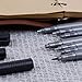 Lictin Precision Micro-Line Pens, Black Waterproof Fine Line Pen, Multiliner, Sketching Drawing Pen, Line Maker Pen, Writing Drawing Fineliner Pen Pack of 7