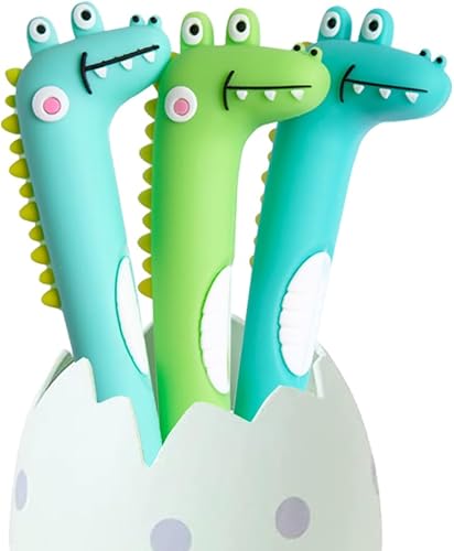 Miniatura 2 de Cooapen Bolígrafo de gel con forma de tiburón suave al tacto y de dibujos animados, de 0.020 in, tinta negra, kawaii, papelería, para oficina,