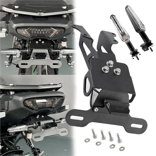 Support de Plaque d'Immatriculation MT-07 Tracer 2017-2021 Support de Montage Clignotants Nero