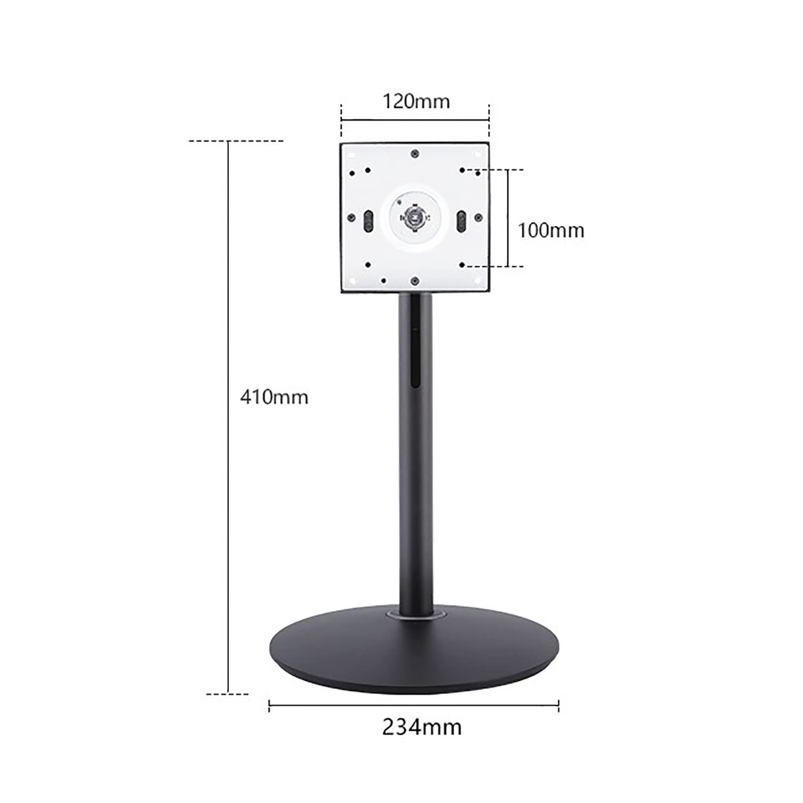 Soporte De Mesa para TV, Soporte para Monitor con Giro, Inclinación, Rotación Y Altura Ajustable. Compatible con Pantallas LCD De 10 A 27 Pulgadas. Soporta hasta 6 Kg (13