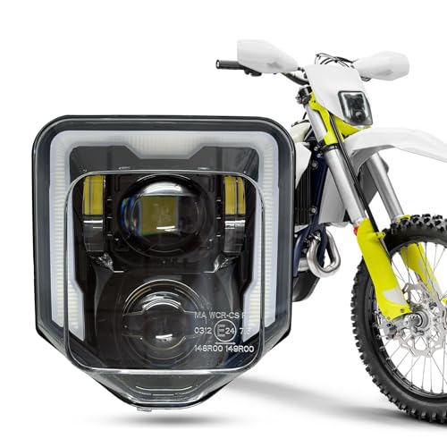 bamotoop Fari LED per Husqvarna 2014-2023 701 Enduro 701 SuperMoto FE250 FE350 FE450 FE501 FE501S TE150 TE250i TE300i (nero)