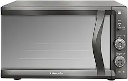 Forno Elétrico de bancada Mueller Espelhado 50 litros e Vidro Duplo MFB50F 127V